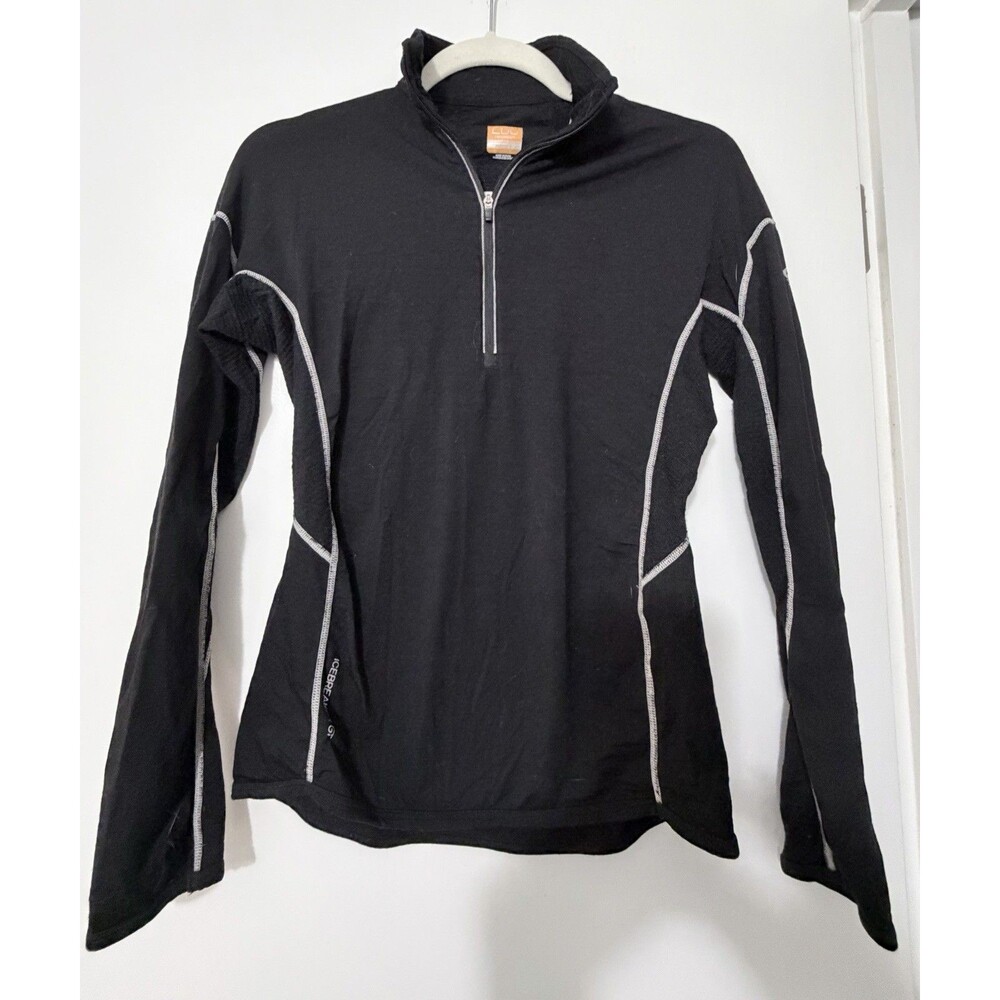 Icebreaker GT 200 Lightweight 1/4 Zip Merino Wool Top Base Layer Size Small